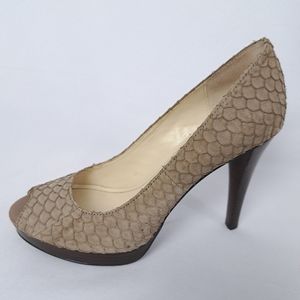 Calvin Klein Sandie Peep Toe Platform Heels